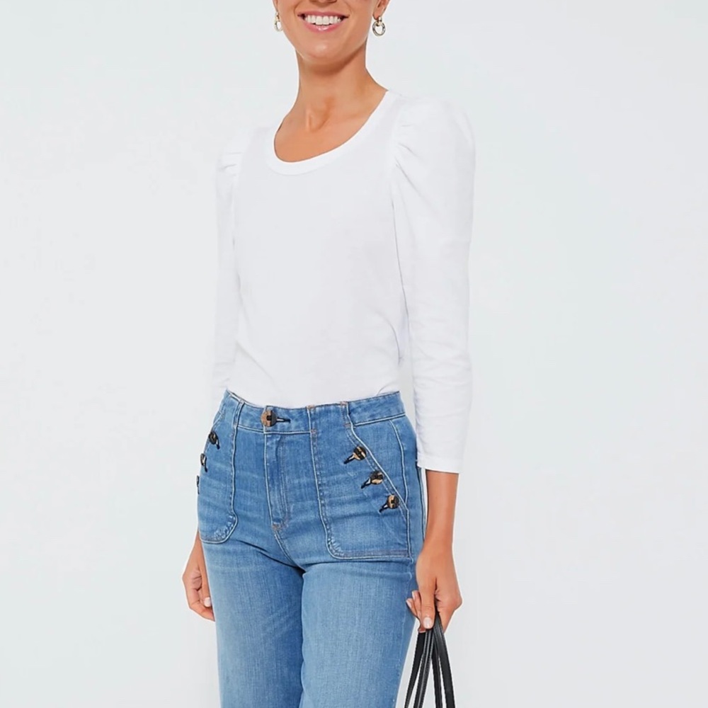 Tuckernuck Pomander Place White Vesty Longsleeve Crewneck - Picture 2 of 10